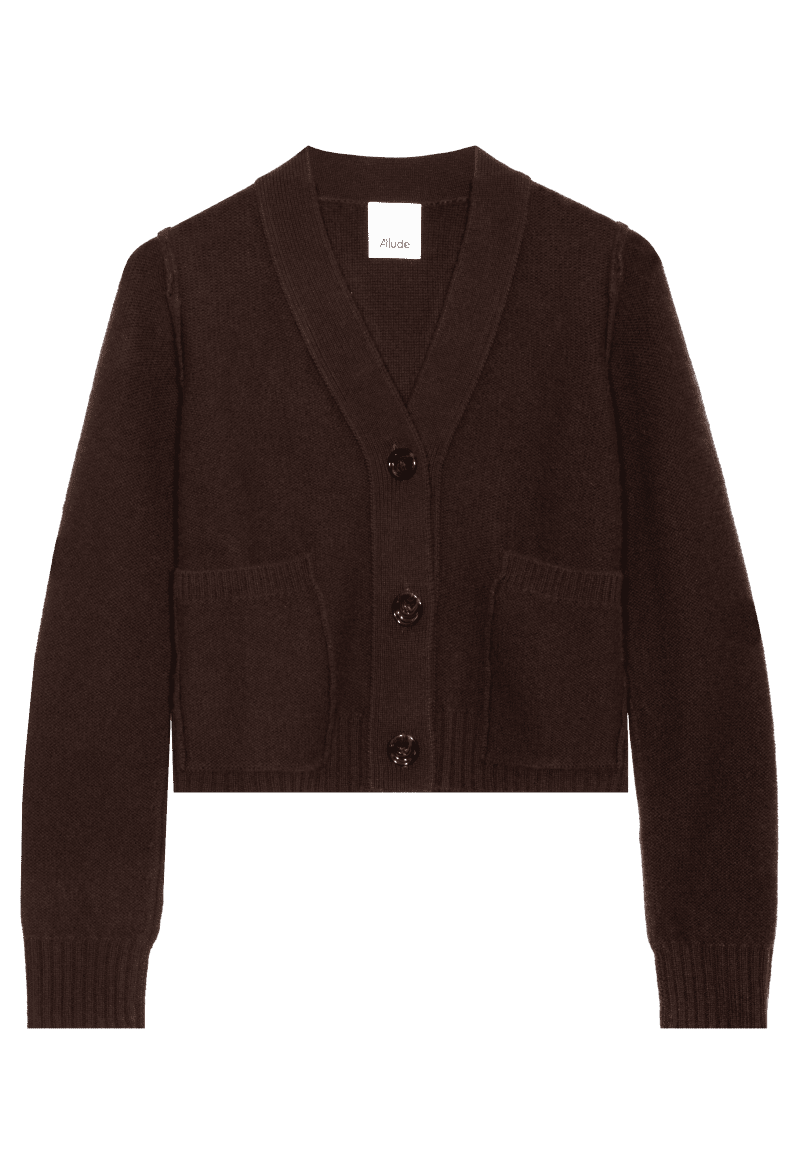 ALU CROPPEDCARDIGAN COGNAC