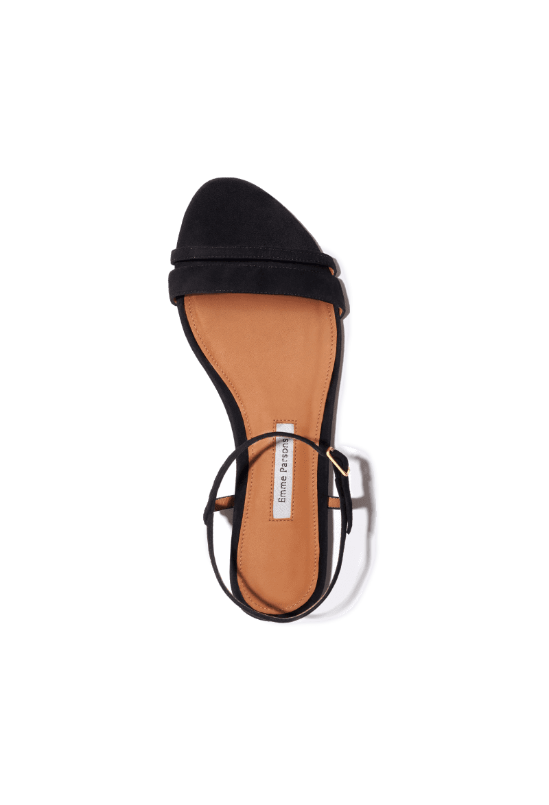 EMME SIMPLEFLAT BLACKSUEDE top