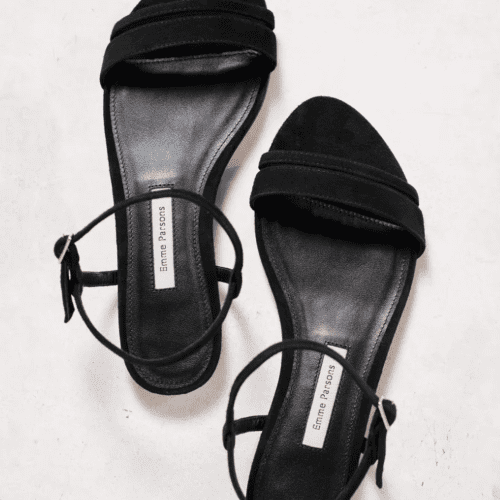 EMME SIMPLEFLAT BLACKSUEDE top 1