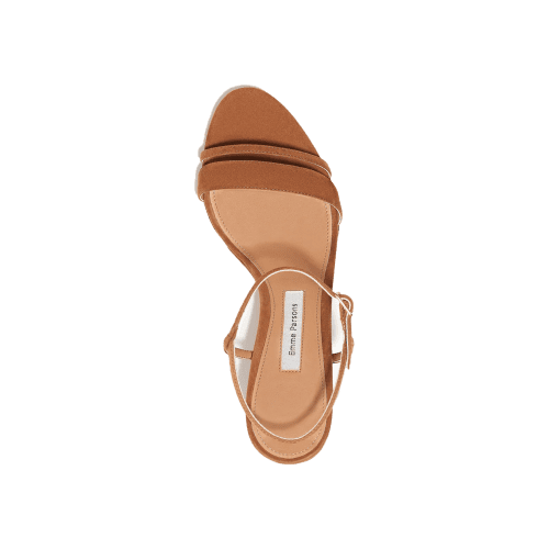 EMME SIMPLEWEDGE CARAMELSUEDE top