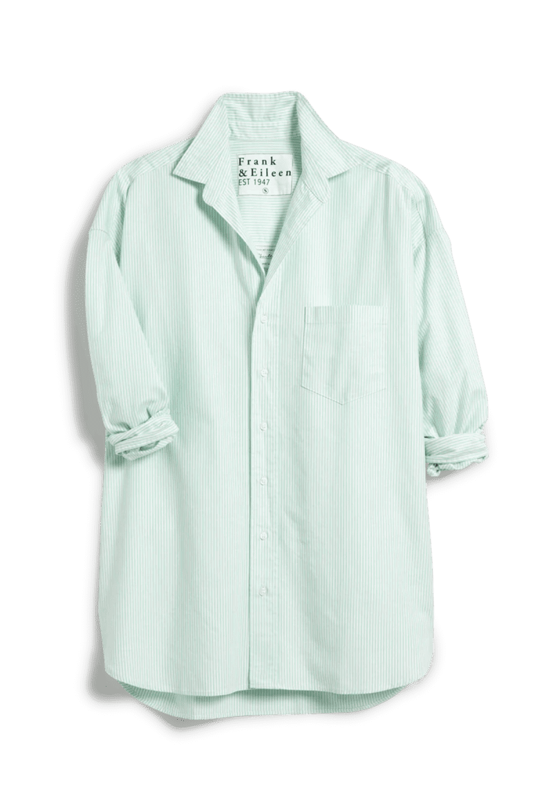 F E SHIRLEYSHIRT GREENSTRIPE flat