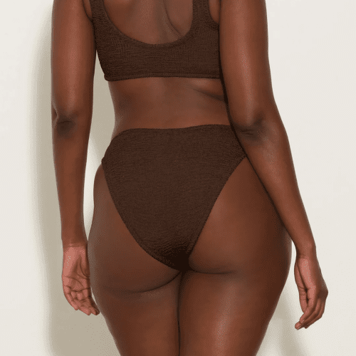 HG HALLIEBIKINI METALLICCHOCOLATE back