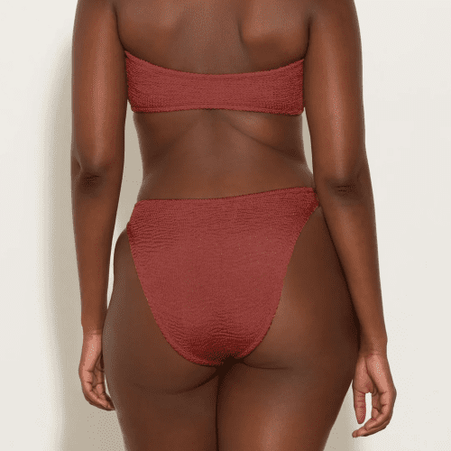 HUNZA GLORIABIKINI METALLICROSEWOOD back