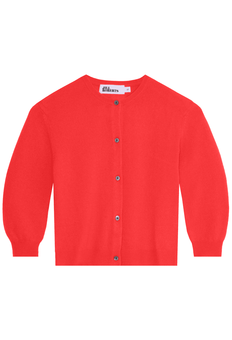 JR CROPPEDCARDIGAN ROUGE