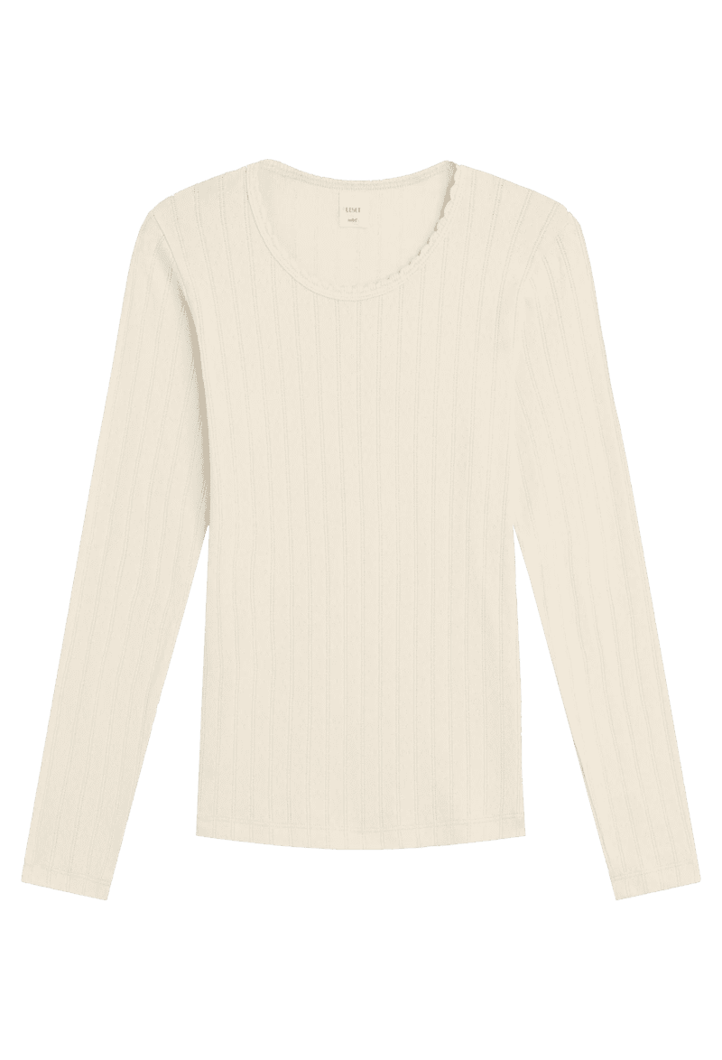 LES POINTELLESLIMFITLONGSLEEVE CREME front