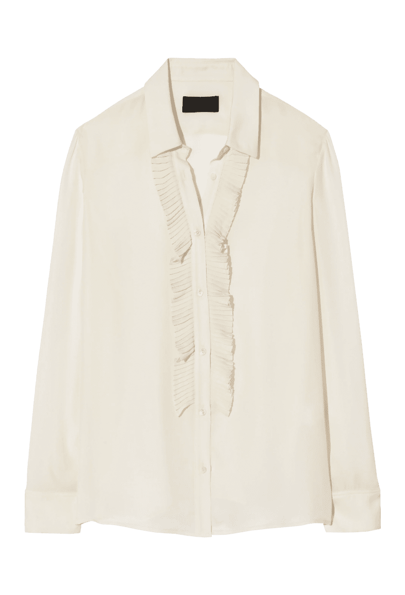 NL DANIKASILKSHIRT IVORY front