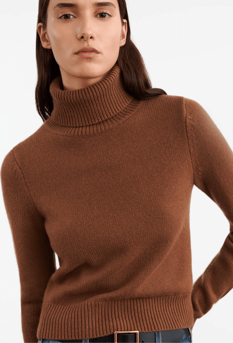 NL HOLLYNCASHMERETURTLENECK COFFEE front 2