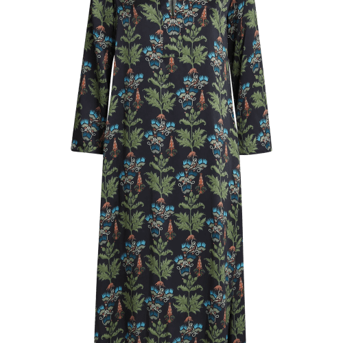 SIRENUSE JENNACAFTANINPERSIANBOTANICPRINT BLUE front