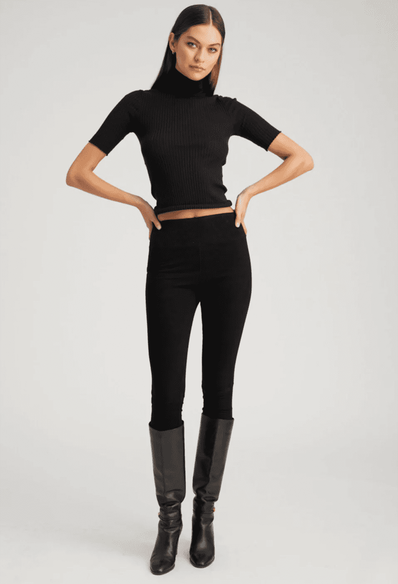 SPRWMN CASHMERETURTLENECK BLACK front