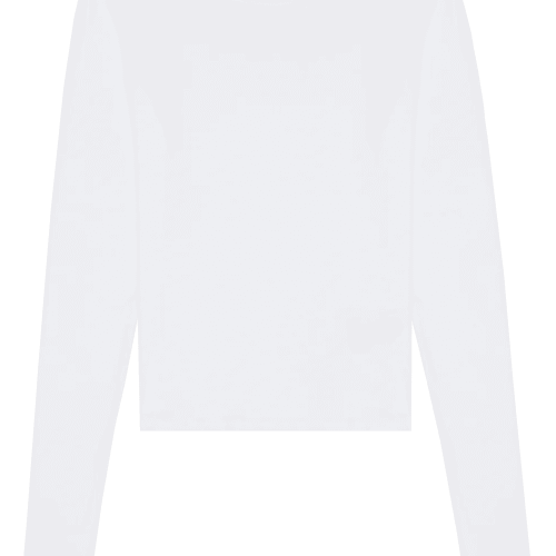 SPRWMN LONGSLEEVEBABYTEE WHITE front 3