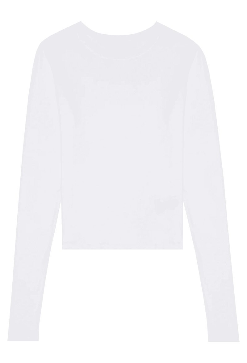 SPRWMN LONGSLEEVEBABYTEE WHITE front 3