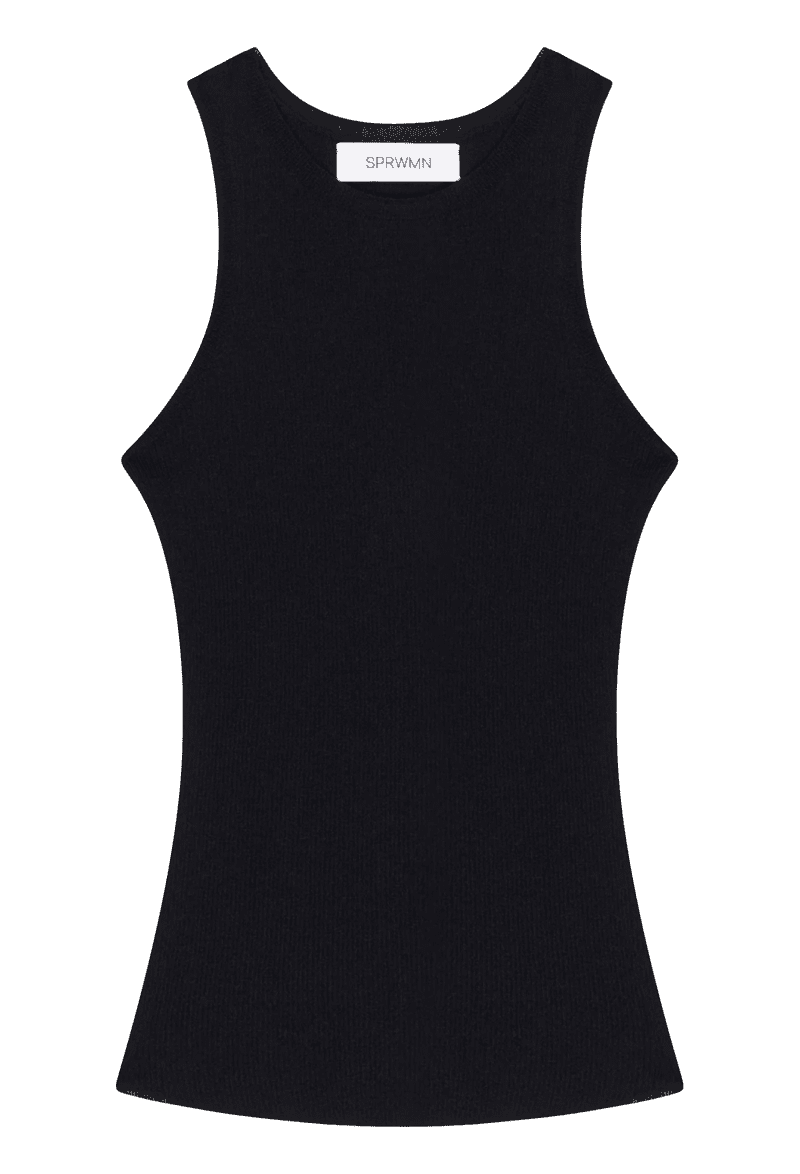 SPRWMN RACERTANK BLACK front