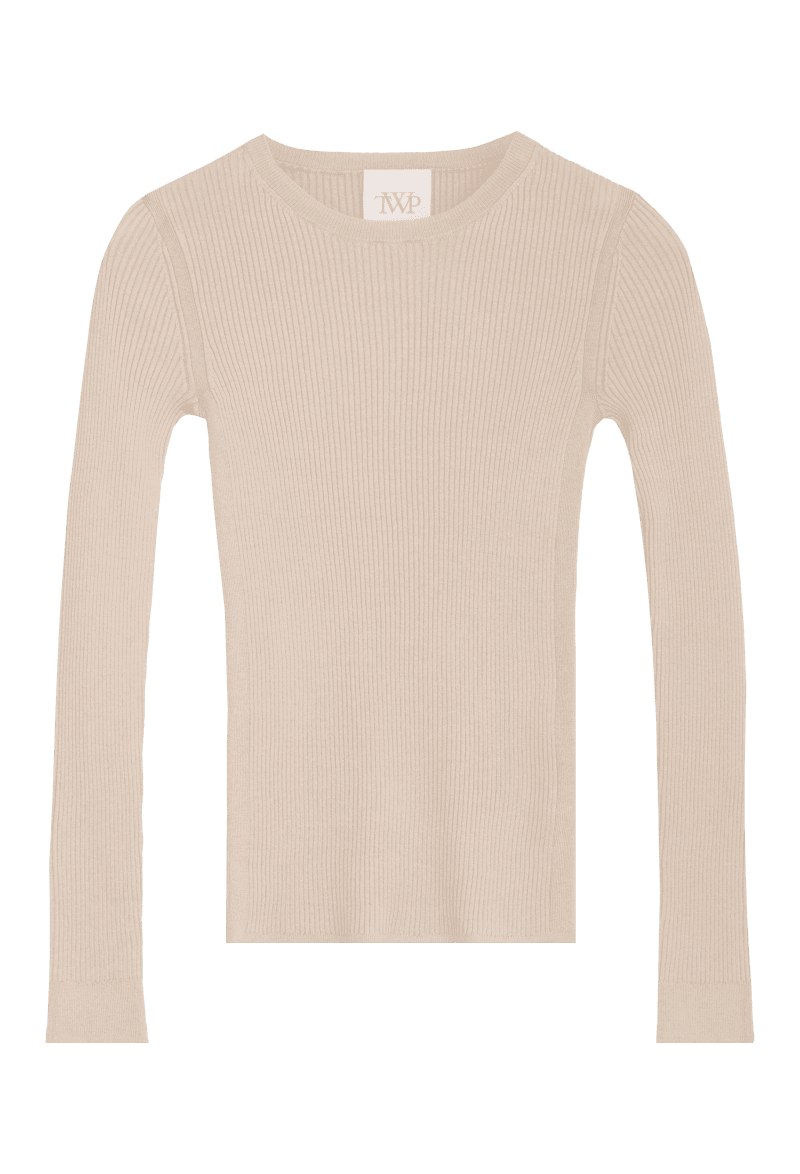 TWP SECONDSKINSWEATER SEMOLINA front