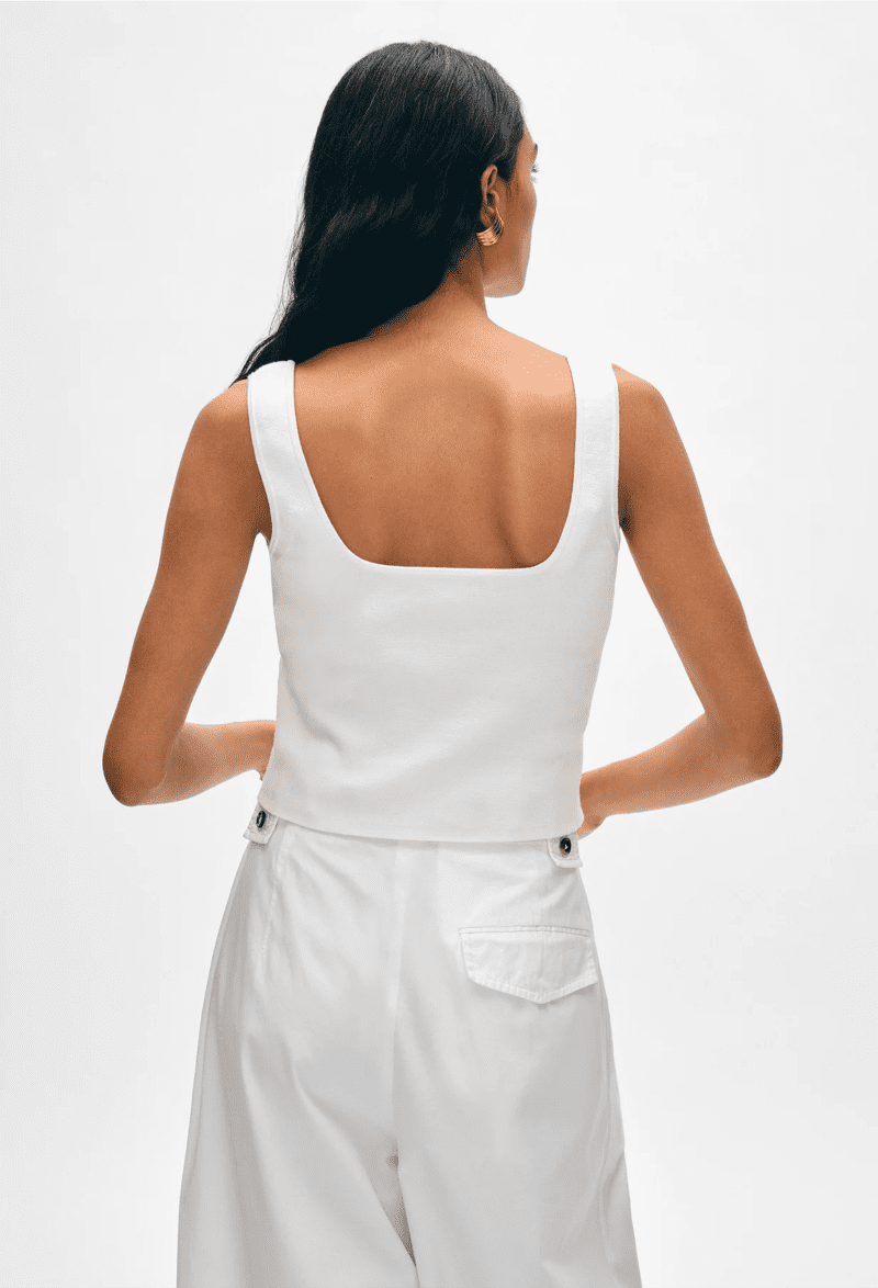 WW SUPERFINEORGANICCOTTONTANK WHITE back