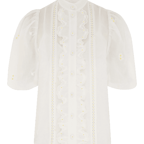 ZIM ACACIAEMBROIDEREDBLOUSE IVORY front