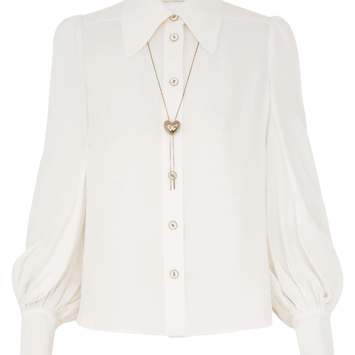 ZIM CRUSHCOLLAREDBLOUSE CREAM front 2