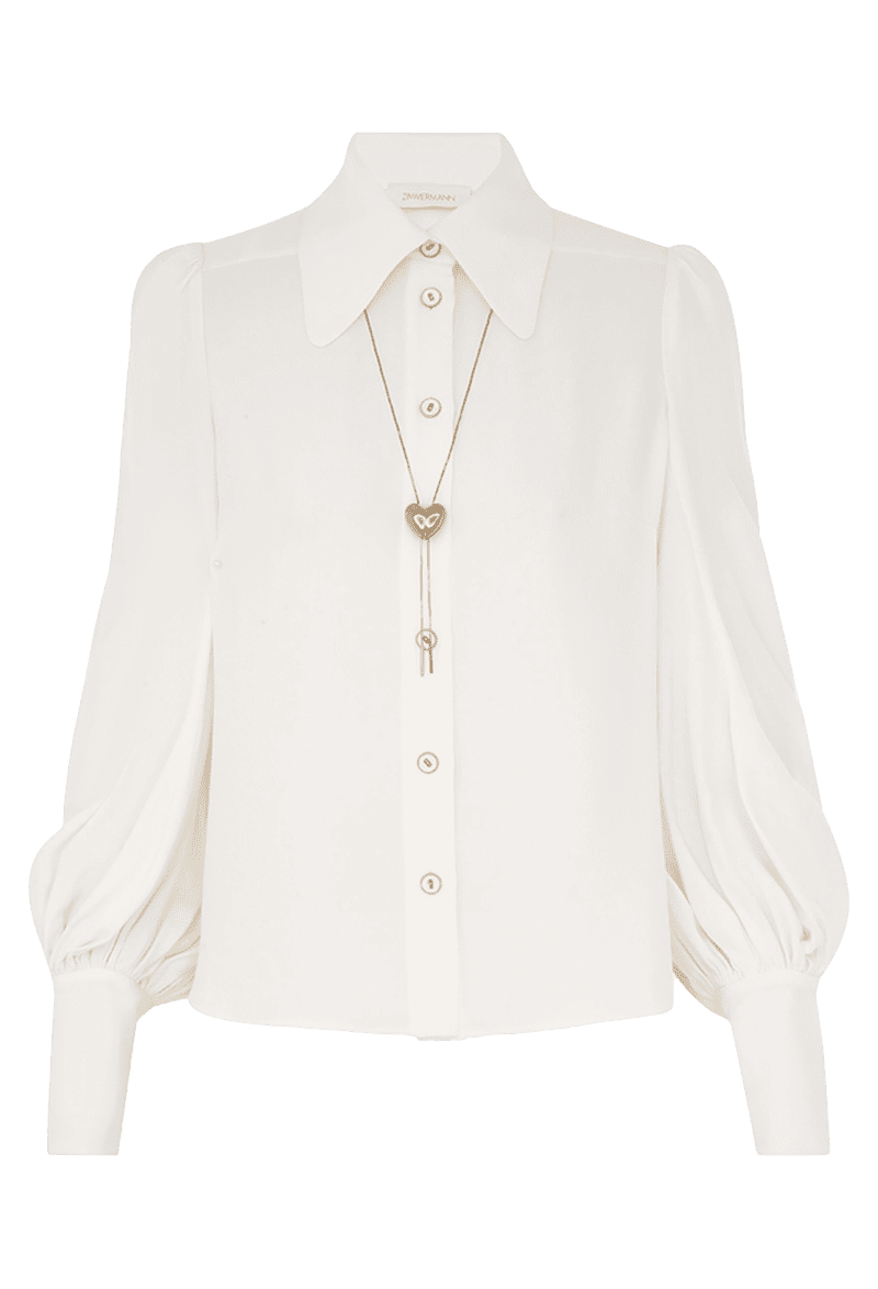 ZIM CRUSHCOLLAREDBLOUSE CREAM front 2